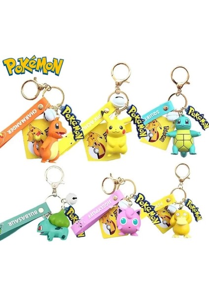 ThreeMB Toys Pokemon Orijinal Lisanslı Anahtarlık Psyduck