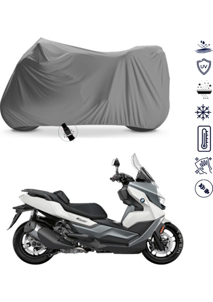 Bmw C 400 Gt Çantalı Motosiklet Brandası 4 Mevsim Su Geçirmez Motor Brandası