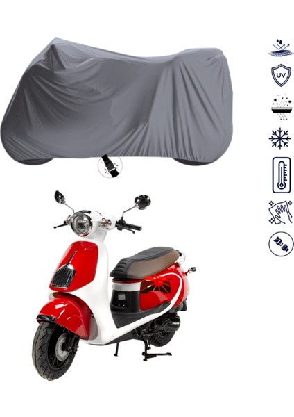 Dealim Aroma 125 Motosiklet Brandası 4 Mevsim Su Geçirmez Motor Brandası