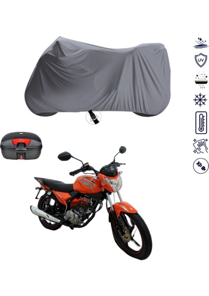 Kuba Xcg 100-150 Çantalı Motosiklet Brandası 4 Mevsim Su Geçirmez Motor Brandası