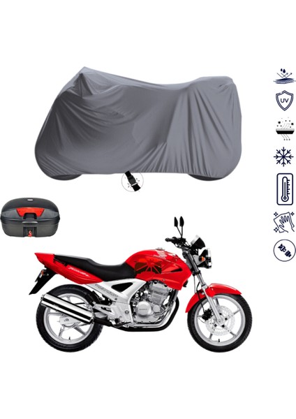 Honda Cbx 250 Twister Çantalı Motosiklet Brandası 4 Mevsim Su Geçirmez Motor Brandası
