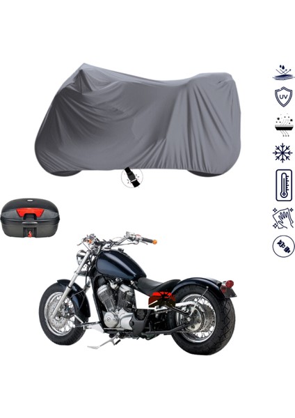 Honda Vt 600 Shadow Çantalı Motosiklet Brandası 4 Mevsim Su Geçirmez Motor Brandası
