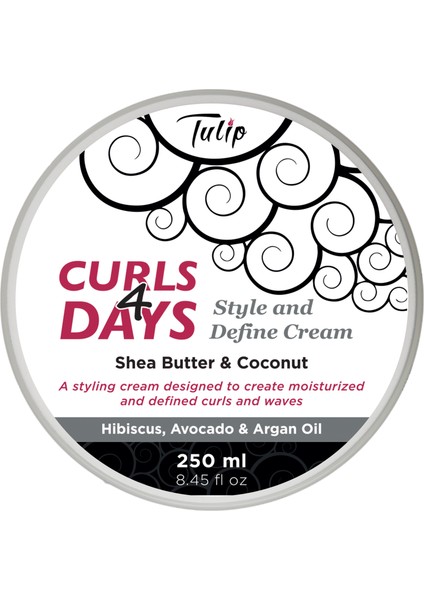 Curls 4 Days Style And Define Cream Bukle Belirginleştirici Saç Kremi 250 ml