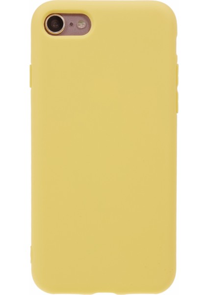Apple iPhone 7/8 Şeker Renkli Mat Telefon Kılıfı Çizgiye Karşı Tpu Cover-Sarı (Yurt Dışından)