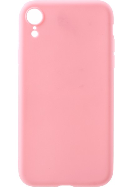 Apple iPhone Xr-Pink Için Fingerprint Mat Tpu Protector Telefon Kabuğu (Yurt Dışından)