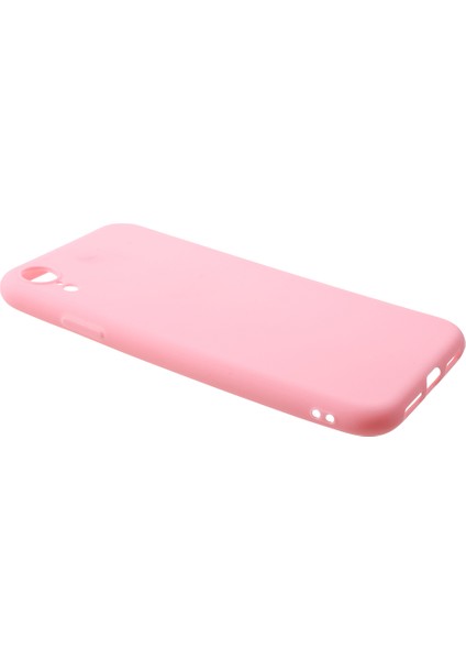 Apple iPhone Xr-Pink Için Fingerprint Mat Tpu Protector Telefon Kabuğu (Yurt Dışından)