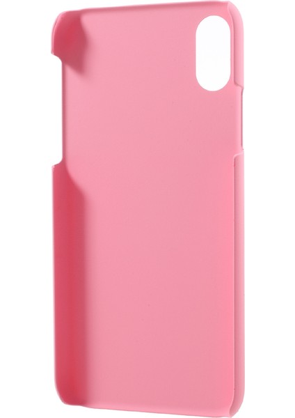 Apple iPhone X/xs Kauçuk Pc Koruyucu Cep Telefonu Vaka-Pembe (Yurt Dışından)