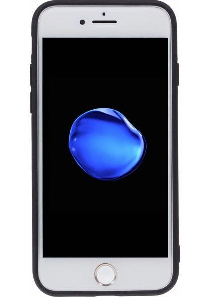 Apple iPhone 7/8 Şeker Renk Mat Telefon Kılıfı Çizgiye Karşı Tpu Cover-Black Için (Yurt Dışından) fiyatları