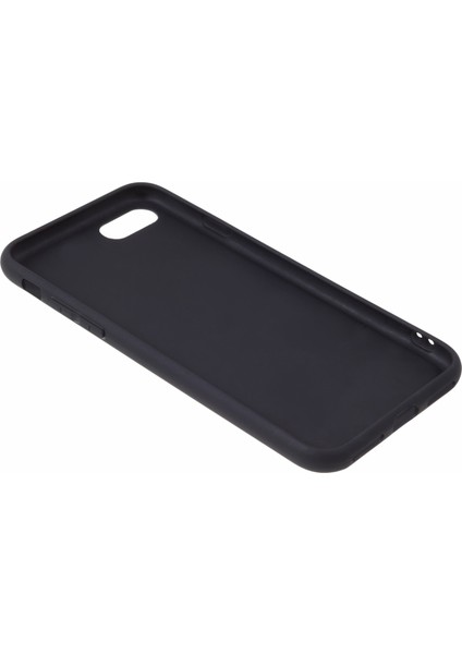 Apple iPhone 7/8 Şeker Renk Mat Telefon Kılıfı Çizgiye Karşı Tpu Cover-Black Için (Yurt Dışından) fırsatları