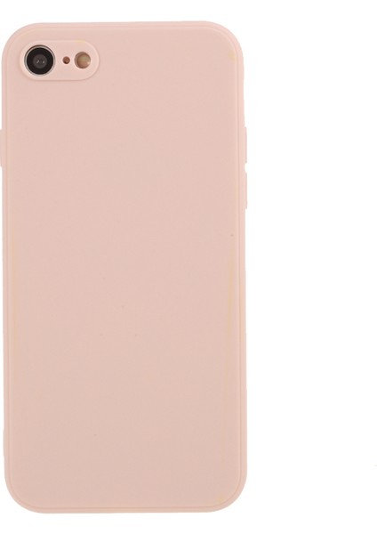 Apple iPhone 7/8/se-Pink Için Saf Renkli Mat Yumuşak Silikon Telefon Kasası (Yurt Dışından)