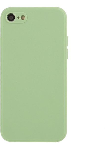 Apple iPhone 7/8/se-Lıght Green Için Saf Renk Mat Yumuşak Silikon Telefon Kılıfı (Yurt Dışından)