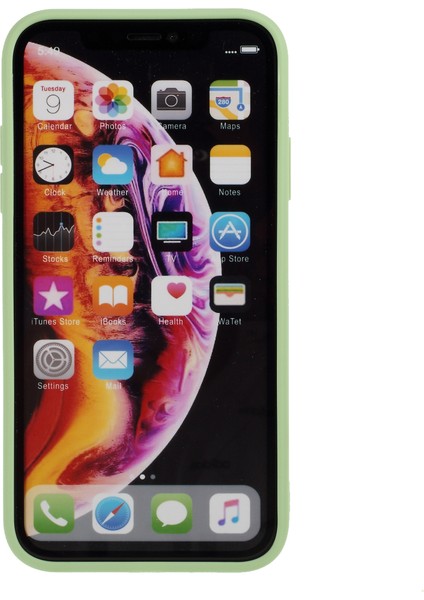 Apple iPhone Xr-Imgy Green Için Mat Cilt Yumuşak Silikon Cep Telefonu Kılıfı (Yurt Dışından)