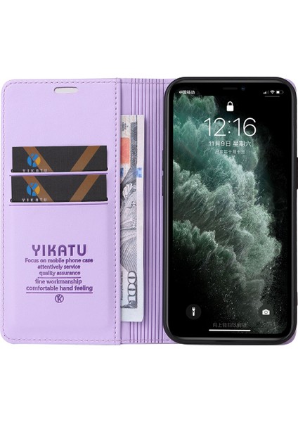 Apple iPhone 11 Pro, Tam Koruma Telefon Kapağı Flip Deri Cüzdan Stand-Işık Mor Için Manyetik Kapanış Telefon Kılıfı (Yurt Dışından) fırsatları