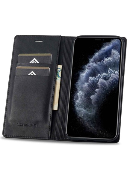 Apple iPhone 11 Pro, Rfıd Engelleme Manyetik Otomatik Kapanış Telefon Kapağı Anti Drop Telefon Kapağı Telefon Flip Deri Cüzdan Kılıfı Stand (Yurt Dışından) modelleri