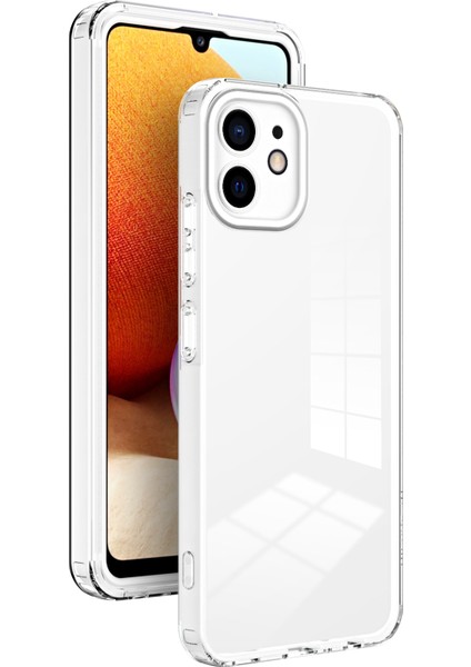 Apple iPhone 11 Için 3'ü 1 Arada Tpu Arka Plaka+Pc Çerçevesi+Pc Kamera Koruması Telefon Kılıfı Karaket Anti Koruyucu Kapak-Beyaz (Yurt Dışından)