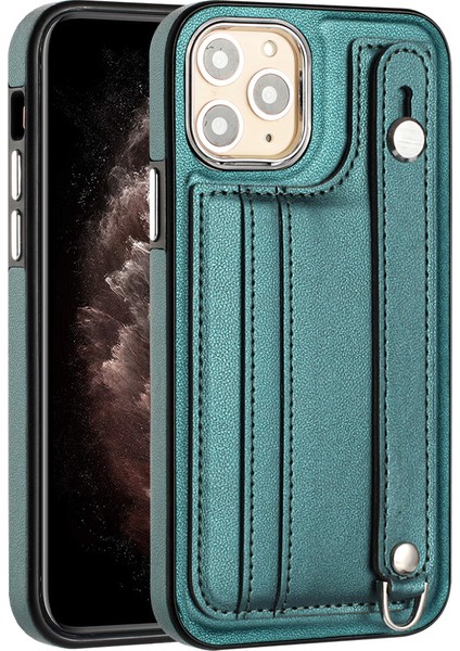 Kart Yuvaları Apple iPhone 11 Pro Yb Deri Kaplama Serisi-5 Kickstand ile 5 Anti-Çizik Tpu Kapağı (Yurt Dışından)