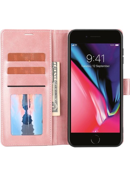 Apple iPhone 7/8 Bırak-Kötü Telefon Için Flip Deri Kılıf Cüzdanı Manyetik Toka Şok Dayanıklı Ekleme Telefon Koruyucu Kapak Stand (Yurt Dışından) modelleri