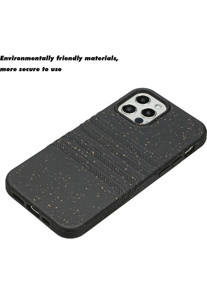 Apple iPhone 11 Için Pro Eco-Dostu Buğday Samanı+Tpu Koruyucu Arka Kapak Tamamen Biyolojik Olarak Parçalanabilir Sıfır Atık Telefon Kasası (Yurt Dışından)