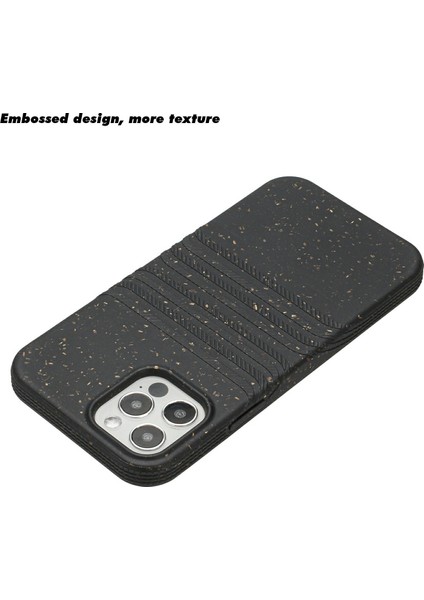Apple iPhone 11 Için Pro Eco-Dostu Buğday Samanı+Tpu Koruyucu Arka Kapak Tamamen Biyolojik Olarak Parçalanabilir Sıfır Atık Telefon Kasası (Yurt Dışından)