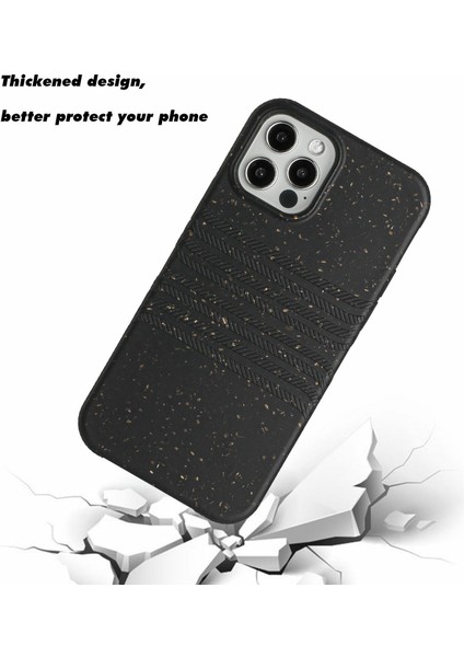 Apple iPhone 11 Için Pro Eco-Dostu Buğday Samanı+Tpu Koruyucu Arka Kapak Tamamen Biyolojik Olarak Parçalanabilir Sıfır Atık Telefon Kasası (Yurt Dışından)