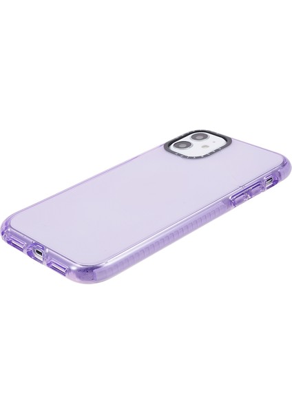 Apple iPhone 11 Şeffaf Pc+Tpu Telefon Kasası Damla Koruma Geri Kapak Tespit Edici Mor (Yurt Dışından)