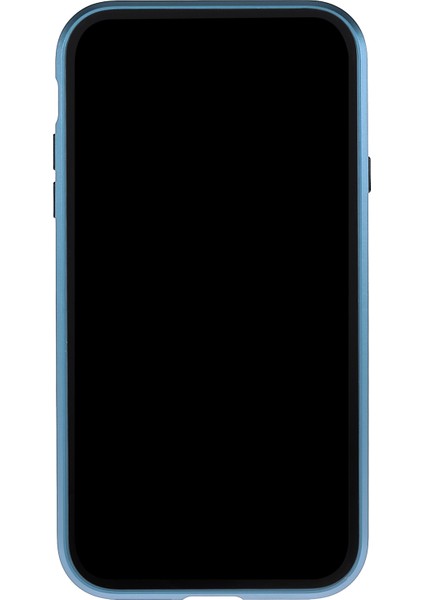 Apple iPhone 11 Anti-Peeping Manyetik Kılıf Için Çift Taraflı Temperli Cam+Mıknatıs Emilim Metal Tampon Çerçevesi Tam Vücut Koruma Kapağı (Yurt Dışından)