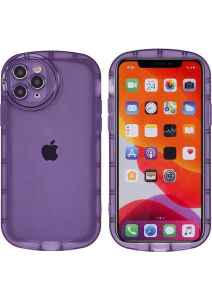Apple iPhone 11 Pro Max Yumuşak Tpu Telefon Kılıfı Mat Cep Telefonu Fall Anti-Fall Koruyucu Kapak Morası (Yurt Dışından)
