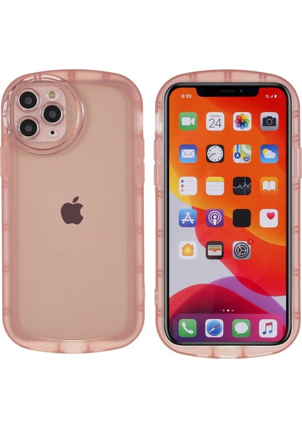 Apple iPhone 11 Pro Max Yumuşak Tpu Telefon Kılıfı Mat Cep Telefonu Fall Anti-Fall Koruyucu Kapak Pembe (Yurt Dışından)
