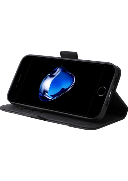 Apple iPhone 6/6s Için Telefon Kılıfı Baskılı Dikiş Hattı Pu Deri Anti Drop Anti-Drop Telefon Cüzdan Kapak Standı Kayış (Yurt Dışından)