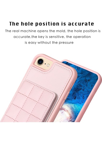 STYLE-BF24 Kart Tutucu Kılıfı Apple iPhone 6/6s Kickstand Deri+Tpu Telefon Kapak Pembe (Yurt Dışından)