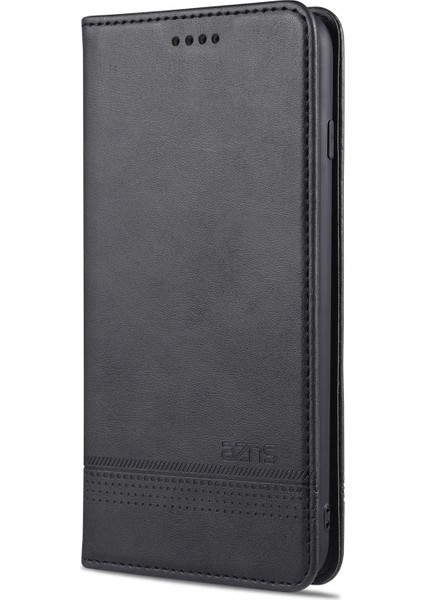 Apple iPhone Se Cüzdan Stand Kapağı Black Için Otomatik Emilmiş Deri Kılıf (Yurt Dışından)