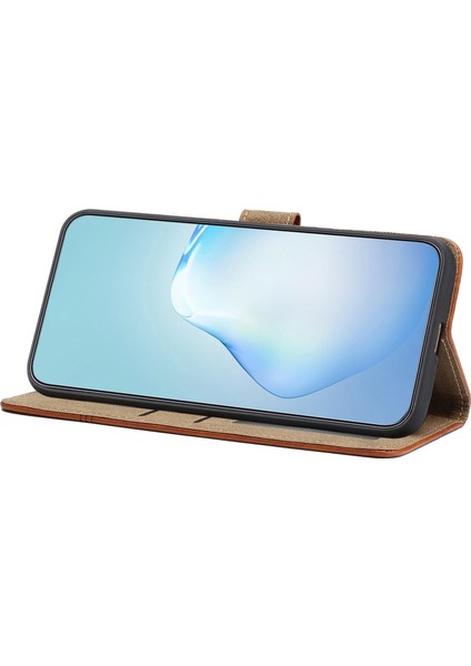 Apple iPhone Se Se Cüzdan Telefon Kılıfı Pu Deri Folio Flip Kapak Katlama Standı Starp-Brown (Yurt Dışından) modelleri