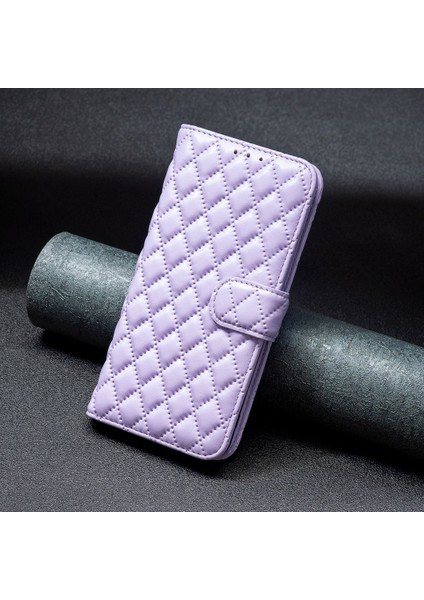 Apple iPhone Xs Max Telefon Kılıf Cüzdan Kapağı, Bf Style-14 Baskılı Rhombus Desen Genel Kapsama Standı Mat Pu Deri Kılıf Durumu (Yurt Dışından)
