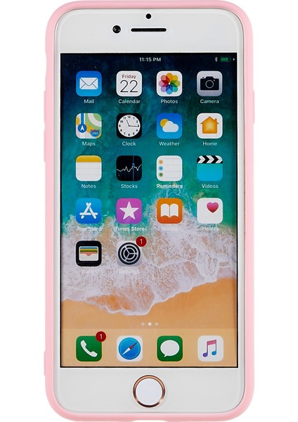 Apple iPhone 7/8 Mat Telefon Kılıfı Için Yumuşak Tpu Kaymaz Şok Geçirmez Koruyucu Koruyucu Kapak-Pembe (Yurt Dışından) modelleri