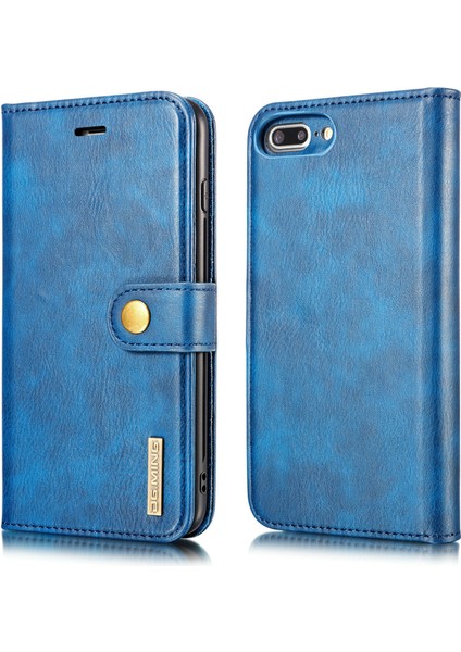 Apple iPhone 7 Plus-Blue Için 2'si Çizgiye Bölünmüş Deri Cüzdan Kapak Pc Kabuğu (Yurt Dışından) fiyatları