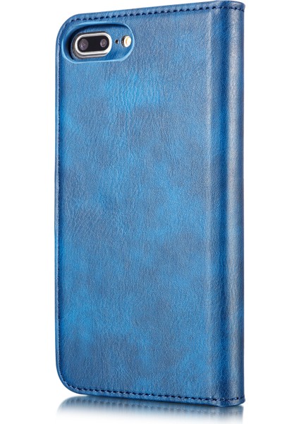Apple iPhone 7 Plus-Blue Için 2'si Çizgiye Bölünmüş Deri Cüzdan Kapak Pc Kabuğu (Yurt Dışından) fırsatları