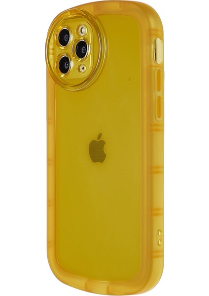 Apple iPhone 11 Için Pro Hassas Kesim Yayın Yoldaşlığı Mat Anti-Fingerprint Yumuşak Tpu Şok Geçirmez Cep Telefon Kılıfı Kapak- Sarı (Yurt Dışından)