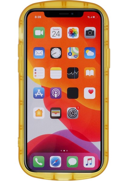 Apple iPhone 11 Için Pro Hassas Kesim Yayın Yoldaşlığı Mat Anti-Fingerprint Yumuşak Tpu Şok Geçirmez Cep Telefon Kılıfı Kapak- Sarı (Yurt Dışından)