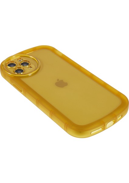 Apple iPhone 11 Için Pro Hassas Kesim Yayın Yoldaşlığı Mat Anti-Fingerprint Yumuşak Tpu Şok Geçirmez Cep Telefon Kılıfı Kapak- Sarı (Yurt Dışından)