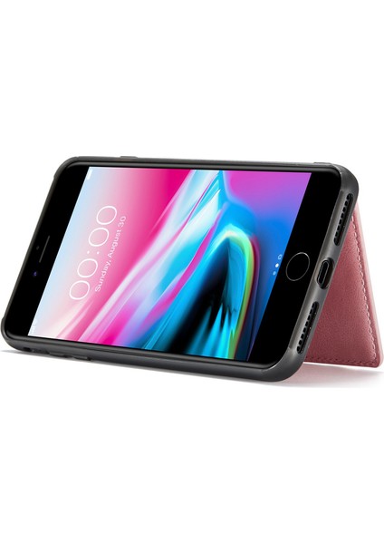 Apple iPhone 7 Plus/8 Plus Deri Kaplamalı Tpu Kasa Çıkarılabilir Manyetik Cüzdan Kickstand Telefon Kapağı Için (Yurt Dışından) fırsatları