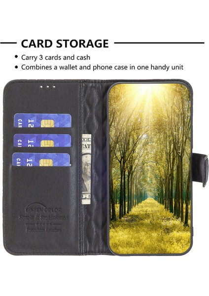 Apple iPhone 11 Pro Cüzdan Kapağı Için, Basılı Eşkenar Dörtgen Desen Standı Şok Geçirmez Mat (Yurt Dışından)