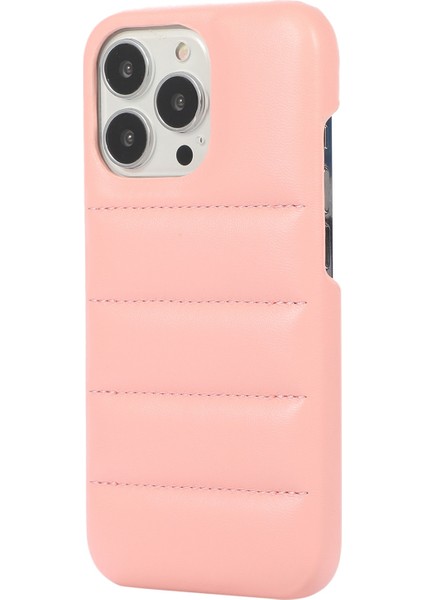 Apple iPhone 11 Için Profesyonel Down Yumuşak Dokunmatik Ceket 3D Damla Geçirmez Kapak Pu Deri Kaplamalı Pc Cep Telefonu Vaka-Pembe (Yurt Dışından)