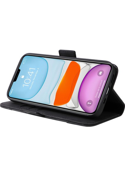 Apple iPhone 11 Pro, Baskılı Dikiş Hattı Pu Deri+Tpu Cüzdan Stand Telefon Kapağı Kayışlı Şok Geçirmez Telefon Kasası (Yurt Dışından) modelleri