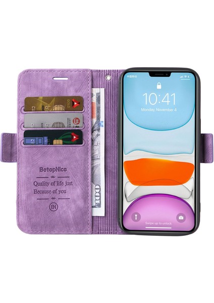 Apple iPhone 11 Pro, Baskılı Dikiş Hattı Pu Deri+Tpu Cüzdan Stand Telefon Kapağı Kayışlı Şok Geçirmez Telefon Kasası (Yurt Dışından)