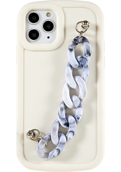Tpu Apple iPhone 11 Için Telefon Kılıfı Bilezik Zinciri/beyaz Mermer Zinciri ile Telefon Tutucu (Yurt Dışından) fiyatları