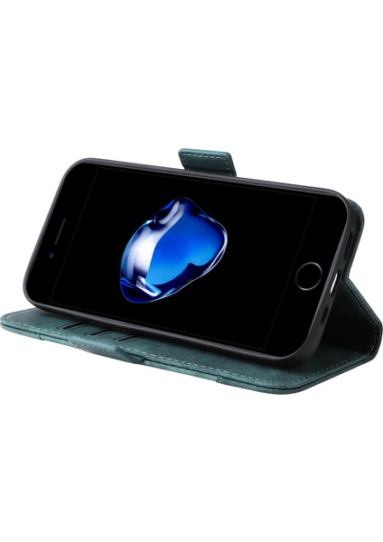 Apple iPhone 6/6s Için Telefon Kılıfı Baskılı Dikiş Hattı Pu Deri Anti Drop Anti-Drop Telefon Cüzdan Kapak Standı Kayış (Yurt Dışından)