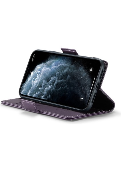 Apple iPhone 11 Pro Max Case Anti-Drop Pu Deri Kapak Rfıd Engelleme Cüzdan Telefon Kabuk-Doğum (Yurt Dışından)