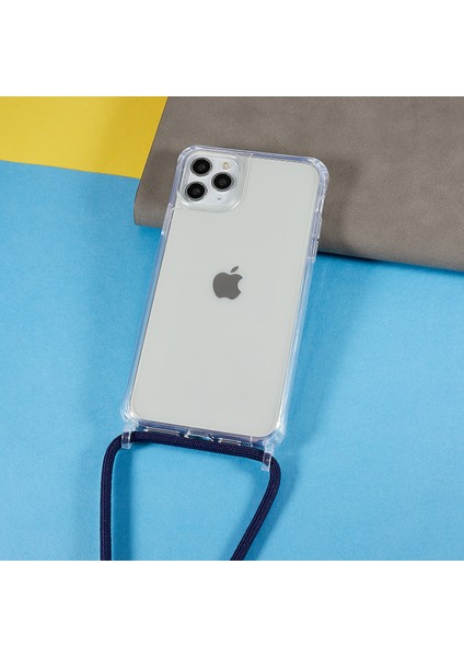 Tpu+Apple iPhone 11 Pro-Şeffaf Telefon Kılıfı Için Akrilik Arka Kapak Ayarlanabilir Kirkar-Dark Blue (Yurt Dışından)