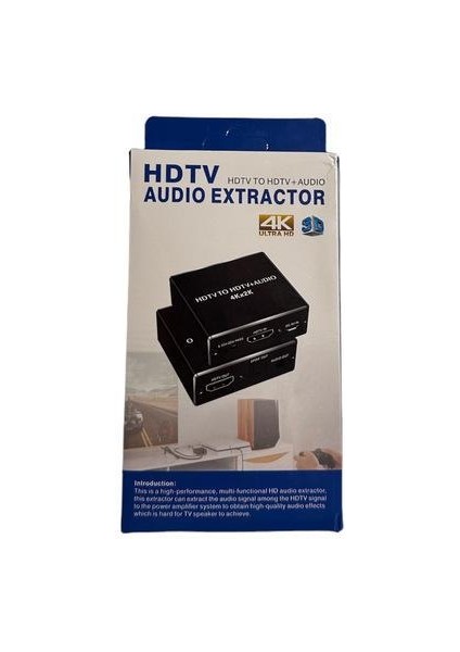 Hdtv Audio Extractor HDMI 4K 2k Ses Ayırıcı HDMI Giriş Optik Aux Çıkış