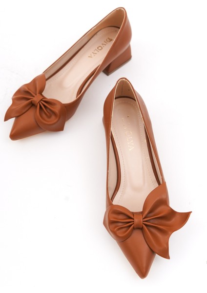 Camila Taba Fiyonklu (4cm) Sivri Burun Topuklu Ayakkabı